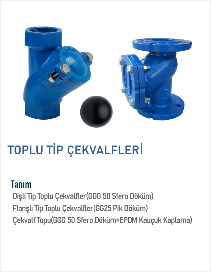 Toplu Tip Çekvalfleri