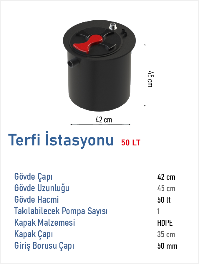 TERFİ İSTASYONU 50 LT