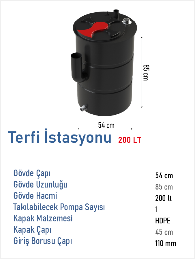 TERFİ İSTASYONU 200 LT