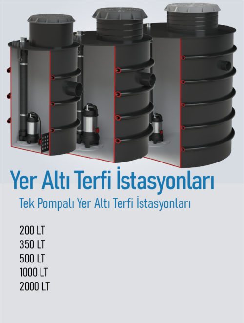 Tek Pompalı Yer Altı Paket Pompa İstasyonları